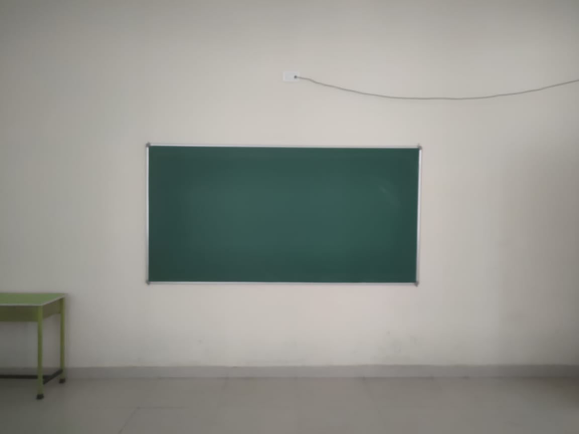 Evershine green chalk board mounted in a bright classroom in Bhilai
